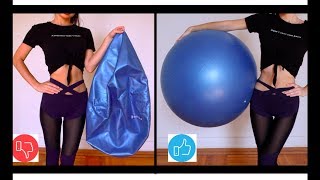 How To INFLATE a Stability Ball and Choose The Right Size  Gym Ball UNBOXING [upl. by Toft]