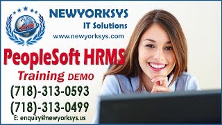 Peoplesoft HRMS Online Training  Newyorksyscom [upl. by Sacrod]