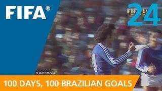 100 Great Brazilian Goals 24 Nelinho Argentina 1978 [upl. by Zohara]