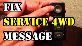 How to fix Service 4WD message on 19992002 GMC TruckSUV [upl. by Iroc312]