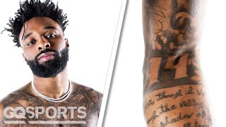 Jarvis Landry Breaks Down His Tattoos  GQ Sports [upl. by Nigle]