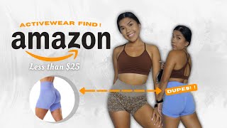 AMAZON ACTIVEWEAR FINDS  Scrunch Butt Seamless  NVGTN x Alphalete Dupes [upl. by Blim]