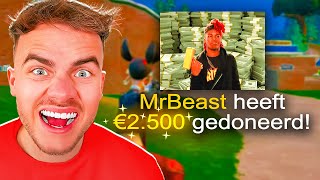 NEDERLANDSE MRBEAST DONEERT MIJ €2500😱 [upl. by Demahum]