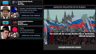 TNO Custom Super Events  Muscovy Reunites with Russia Yeltsin and Gorbachevs democratic Russia [upl. by Silado180]