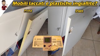 Sbiancare plastica ingiallita Ripristinare mobili laccati e molto altro  Retrobright [upl. by Atsirak]