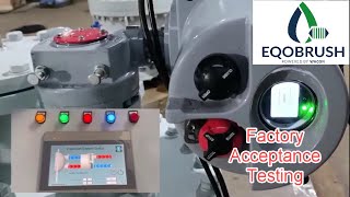 FAT testing EQOBRUSH DN200 Valve [upl. by Mihsah]