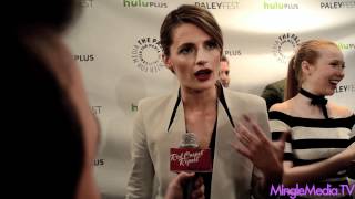 Stana Katic at Castle PaleyFest 2012 Red Carpet [upl. by Fagen647]