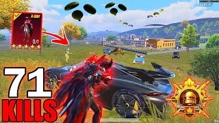 71 KILLS 🔥 FASTEST RUSH GAMEPLAY With Blood Raven XSUIT😍 ACE MASTER RANK SAMSUNGA7A8J4J5J6J7 [upl. by Nottus]