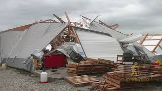 Tornado Warned Damage Salvisa KY [upl. by Eldreeda]