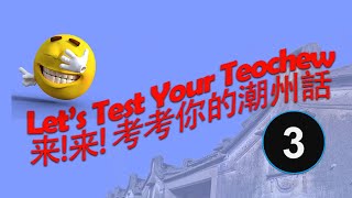 Lets Test Your Teochew 3 來！來！考考你的潮州話 （三） [upl. by Salem]