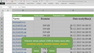 excel281  Szybka zmiana nazw plików z pomocą Excela  dobra zabawa [upl. by Moya]