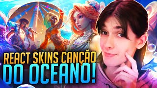 REAGINDO ÀS SKINS CANÇÃO DO OCEANO COM A SERAPHINE E AO KIT DA BELVETH  ZAHRI LEAGUE OF LEGENDS [upl. by Ehtiaf]