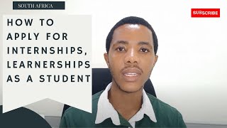 Applying for Internships Learnerships and Graduate programmes in South Africa [upl. by Dahsra]