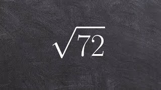 Simplifying Radicals by Factoring  Simplify Radicals with Factor Tree [upl. by Nnanerak205]