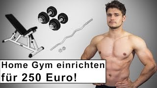 Home Gym für 250 Euro  Fitness Training zuhause  Kaufberatung [upl. by Maighdlin]