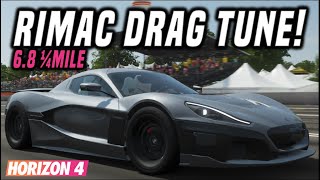 FH4  Rimac Concept Two Drag Tune  6840 Second 14Mile [upl. by Hauck]