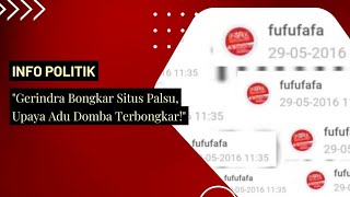 Heboh Gerindra Ungkap Situs Palsu Ada Nama Gibran amp Upaya Adu Domba [upl. by Hoxie]