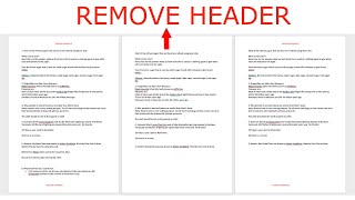 How to remove header and footer for some pages only in Microsoft Word [upl. by Stesha]