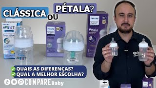 Qual a diferença entre a Mamadeira AVENT Classic ANTICOLIC e a PÉTALA [upl. by Hopfinger350]