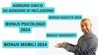 Assegno di inclusione bonus 2024assegnodiinclusione bonus davidecaporusso [upl. by Annwahsal]