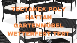 tectakeÂ® Poly Rattan GartenmÃ¶bel wetterfest Test [upl. by Nema296]