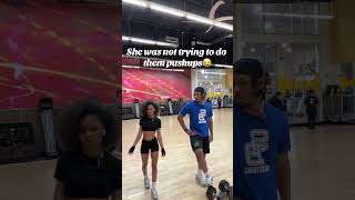 Drop and give me 50😂 niyahwanya explore funny blacklove couple blacklovegoals nwfam gym [upl. by Stefanac177]