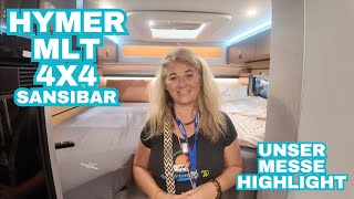 HYMER MLT 4x4 Sansibar 😍 Unser Messe Highlight 2024 💥 Kann der wirklich Offroad [upl. by Prunella]