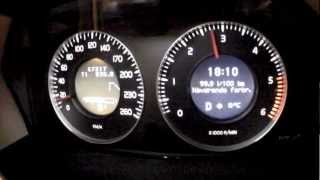 Volvo XC70 D5 185hp acceleration 0  100 kmh [upl. by Ahsia137]