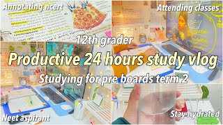 Study vlog  preparing for pre boards  12th grader [upl. by Okubo254]