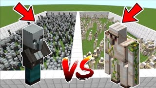 20 Vindicators Vs 20 Iron Golame In Minecraft [upl. by Smitty857]