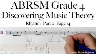 ABRSM Discovering Music Theory Grade 4 Rhythm Part 2 Page 14 with Sharon Bill [upl. by Adas]