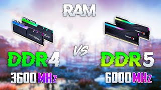 DDR4 3600MHz vs DDR5 6000MHz  Test in 10 Games [upl. by Cath]