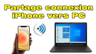 Comment faire un partage de connexion iPhone vers PC [upl. by Kinsley]