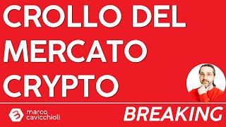 Crollo temporaneo del mercato crypto oggi [upl. by Yrocaj]