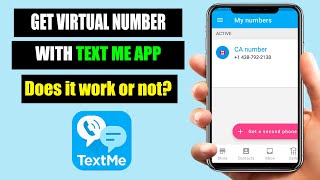 Get Virtual Number With Text Me App 2023 [upl. by Cerracchio458]