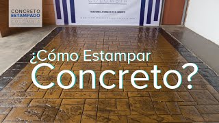 Concreto Estampado  Muestra 2 [upl. by Ecnav]