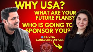 Common US F1 Visa Interview Questions by ExVisa Officer [upl. by Repsag]