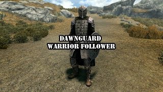 Skyrim Mods Dawnguard Warrior Follower PS4XBOX1PC [upl. by Larue]