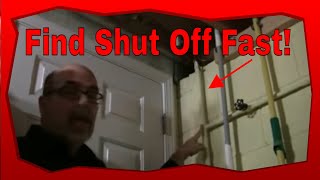 Basic Plumbing How To Find The Water Shut Off Valve At Your Home [upl. by Gabbi]