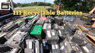 We Collected 111 Recyclable Auto Batteries [upl. by Anelyak]