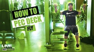 How To Do A Pec Deck Fly  Exercise Demonstration Video and Guide [upl. by Danella]