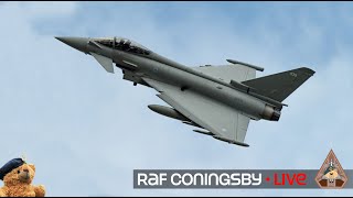 LIVE RAF CONINGSBY TYPHOON FGR4 ACTION BLACKJACK WILDCAT amp TUTOR • QRA STATION 250124 [upl. by Shawnee]