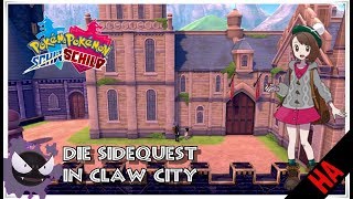 POKéMON SCHWERT UND SCHILD  SIDEQUEST IN CLAW CITY  WAHLSCHAL UND DÜSTERUMHANG BEKOMMEN [upl. by Chauncey]