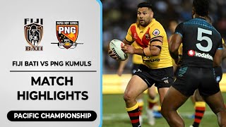 Fiji Bati Vs PNG Kumuls Highlights  Pacific Championships 2024 [upl. by Euginom]