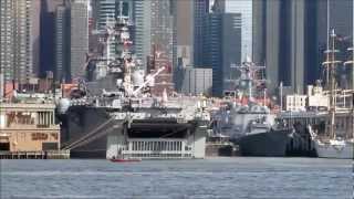 On board a New York Waterway ferry from Manhattan to Weehawken NJ part 2 [upl. by Oiciruam]