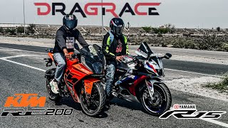 Highway Rage Battle Ktm Rc 200 Vs Yamaha R15 M  r15 Vs Rc 200 Drag Race [upl. by Cahan]