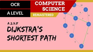 157 OCR A Level H446 SLR26  23 Dijkstras shortest path [upl. by Jaye248]