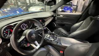 Misano Blue 2018 Alfa Giulia QV cold start and walk around video [upl. by Scutt567]