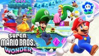 The Super Mario Bros Wonder Movie  Full Game Walkthrough [upl. by Magdaia]