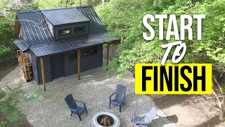 Building this Tiny House shed ALONE took 7 months Full Build Timelapse [upl. by Rbma315]